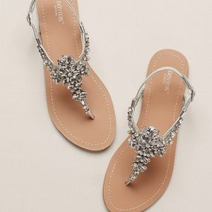 David’s Bridal wedding sandals- NWOT